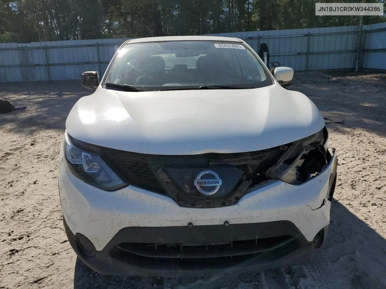 JN1BJ1CR0KW344386 2019 Nissan Rogue Sport S