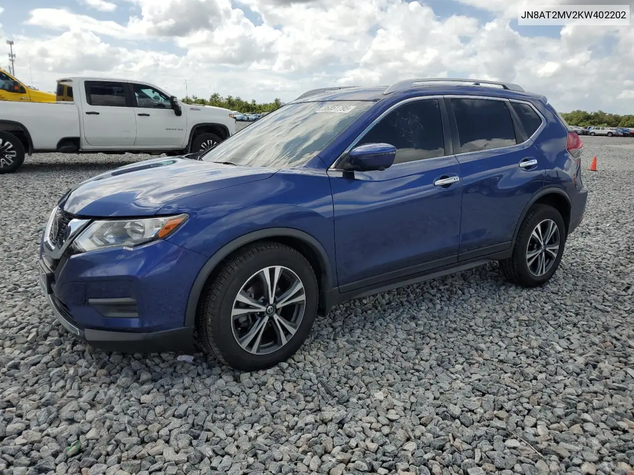 JN8AT2MV2KW402202 2019 Nissan Rogue S