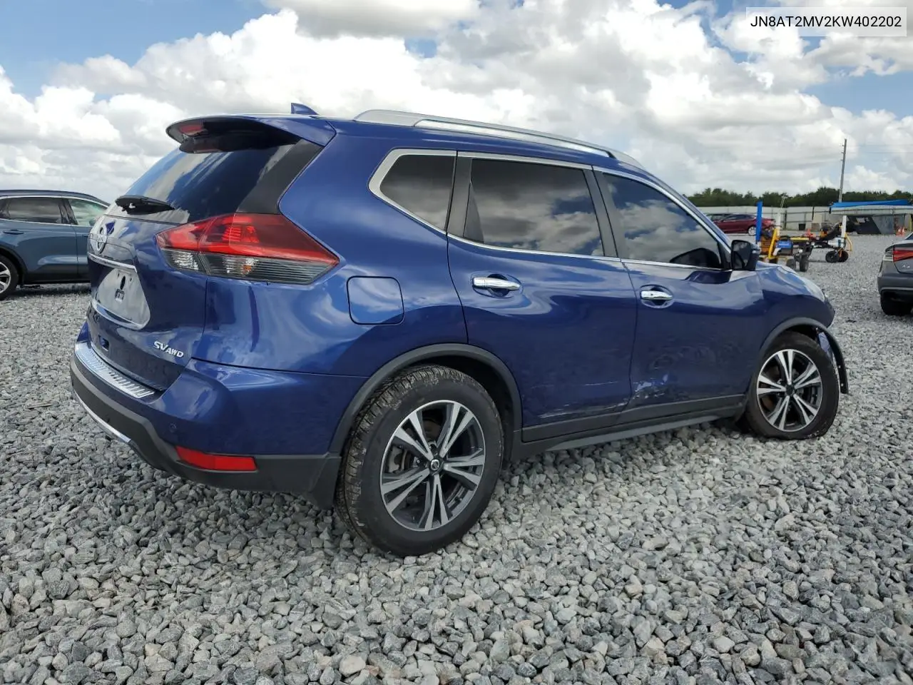 JN8AT2MV2KW402202 2019 Nissan Rogue S