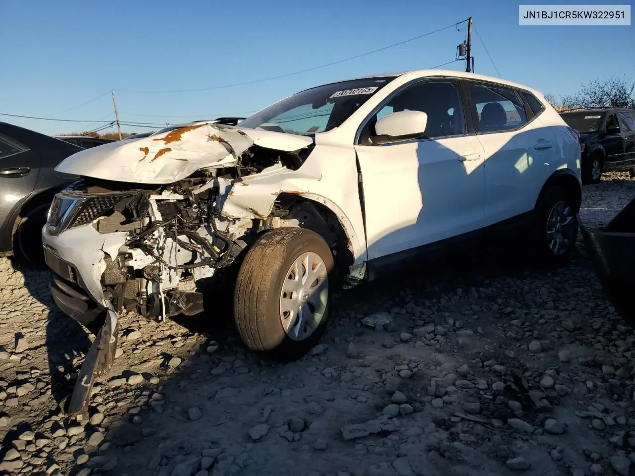 JN1BJ1CR5KW322951 2019 Nissan Rogue Sport S