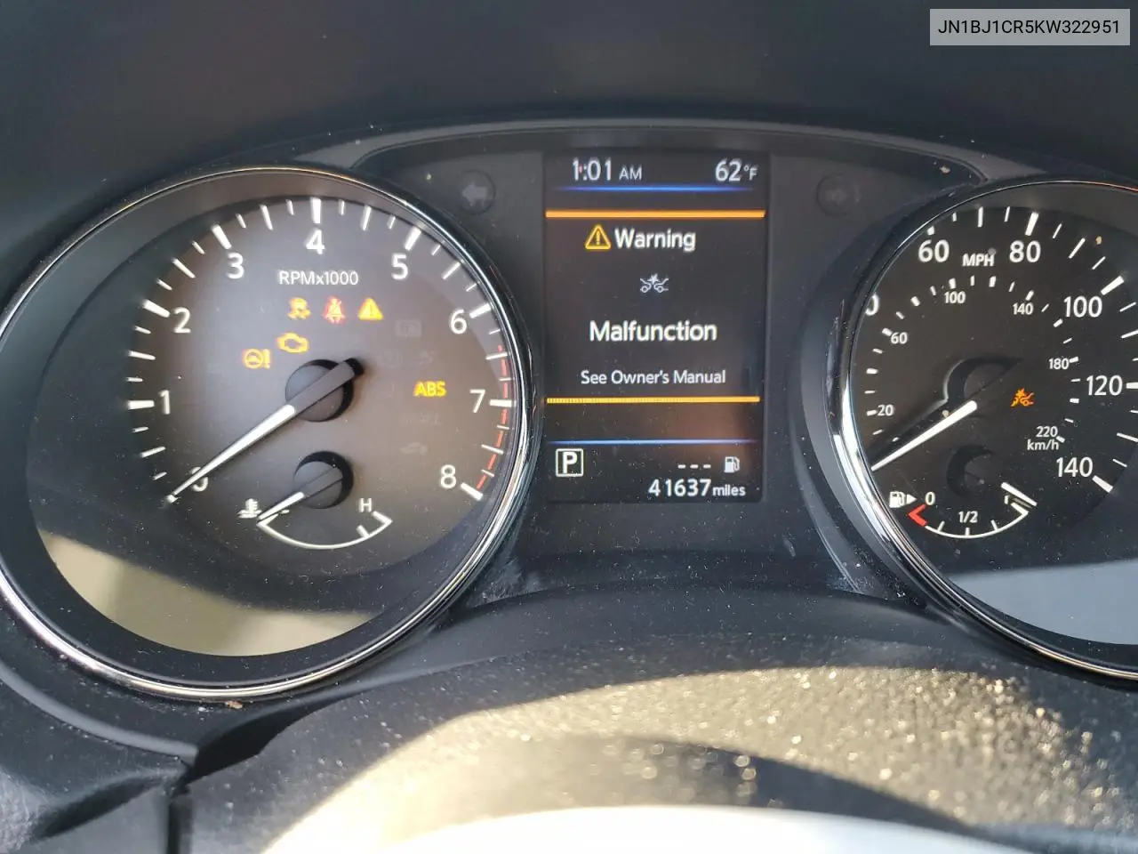 JN1BJ1CR5KW322951 2019 Nissan Rogue Sport S