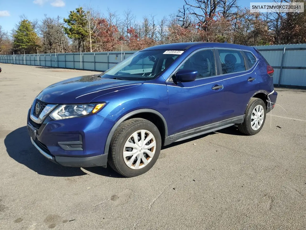 5N1AT2MV0KC730341 2019 Nissan Rogue S
