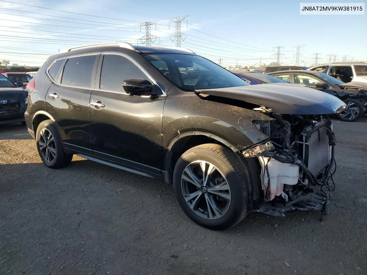 JN8AT2MV9KW381915 2019 Nissan Rogue S