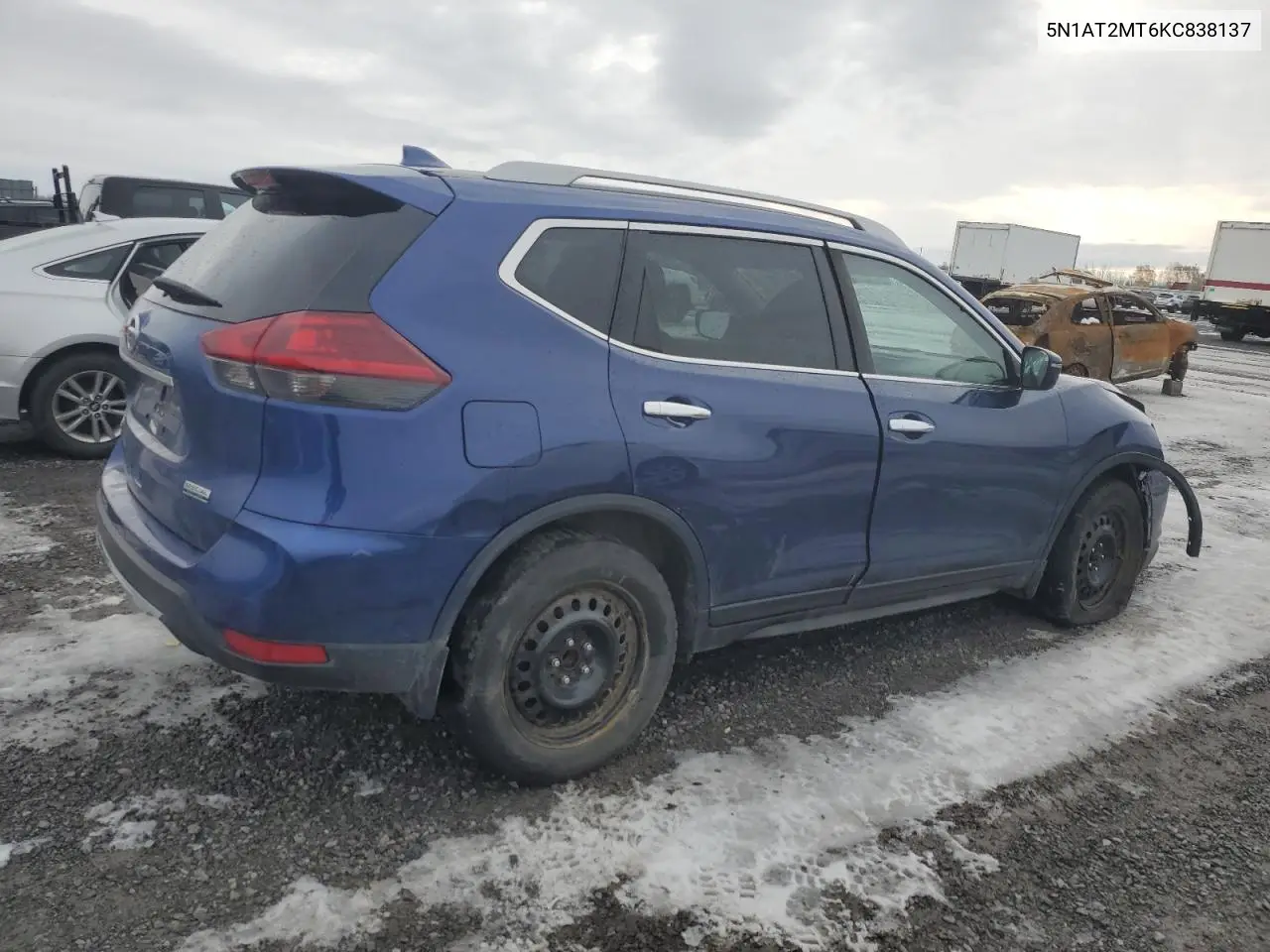 5N1AT2MT6KC838137 2019 Nissan Rogue S