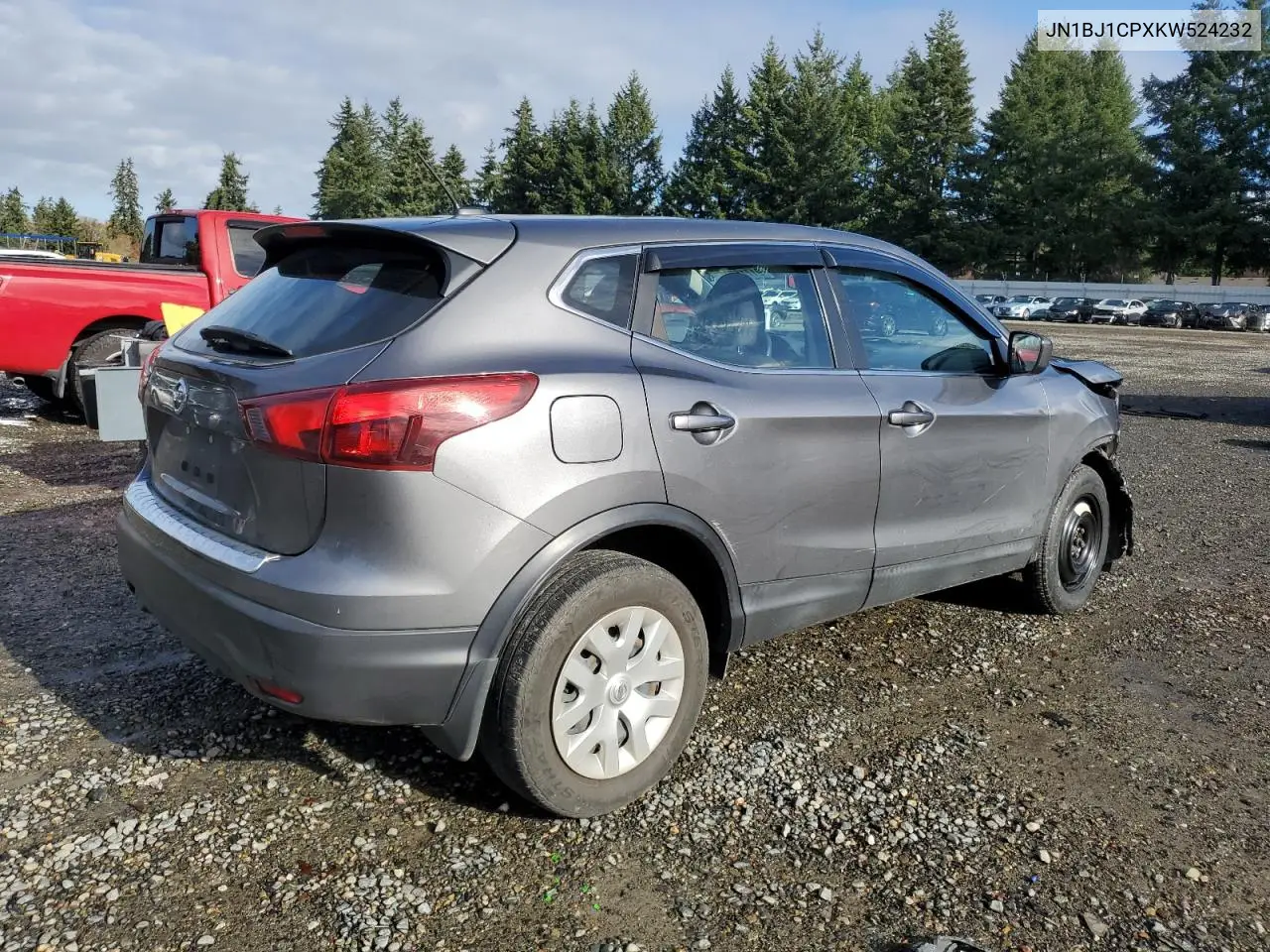 JN1BJ1CPXKW524232 2019 Nissan Rogue Sport S