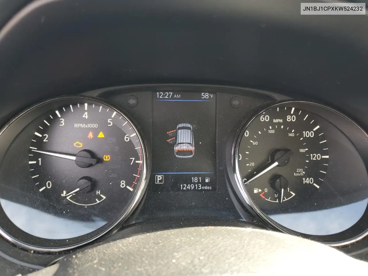 JN1BJ1CPXKW524232 2019 Nissan Rogue Sport S