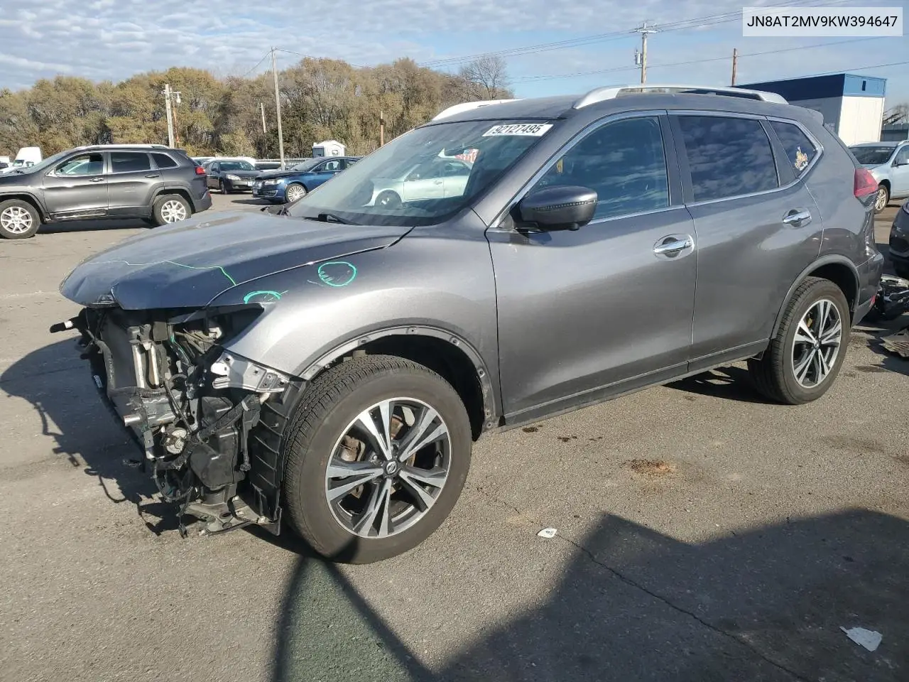 JN8AT2MV9KW394647 2019 Nissan Rogue S