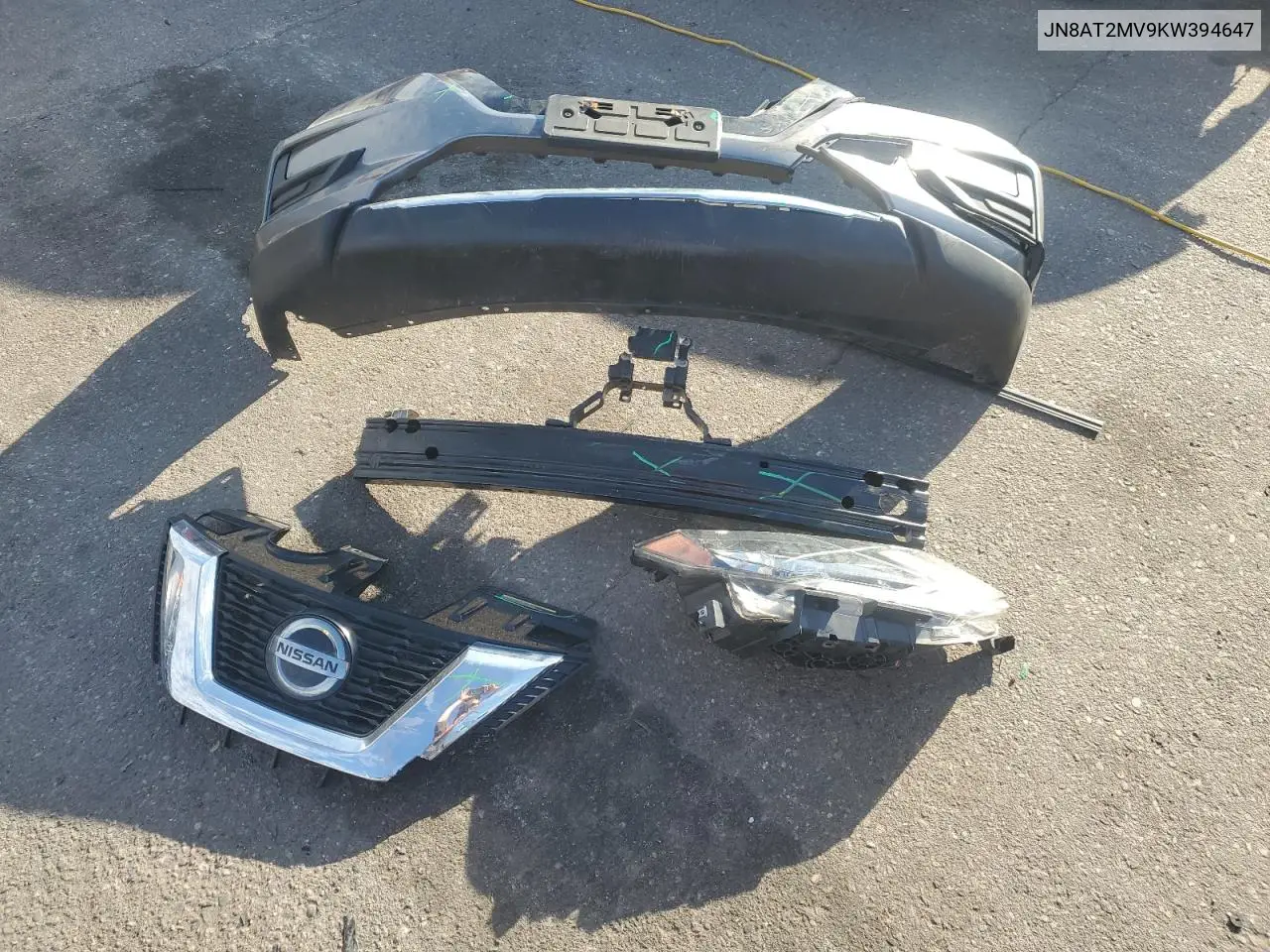JN8AT2MV9KW394647 2019 Nissan Rogue S
