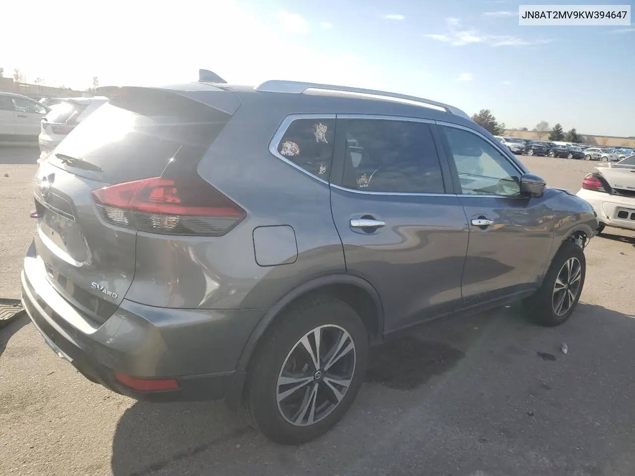 JN8AT2MV9KW394647 2019 Nissan Rogue S