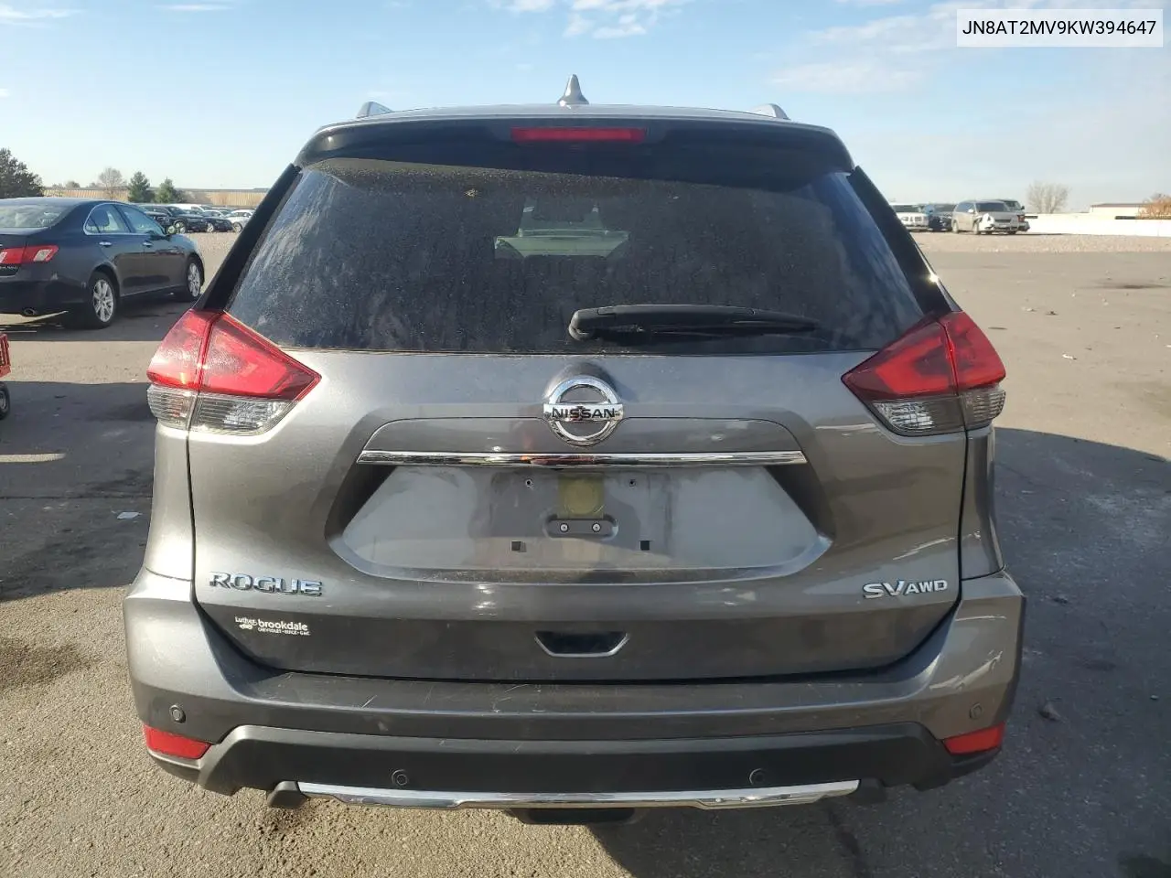 JN8AT2MV9KW394647 2019 Nissan Rogue S