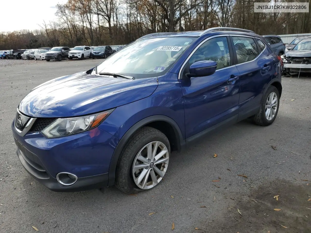 JN1BJ1CR7KW322806 2019 Nissan Rogue Sport S