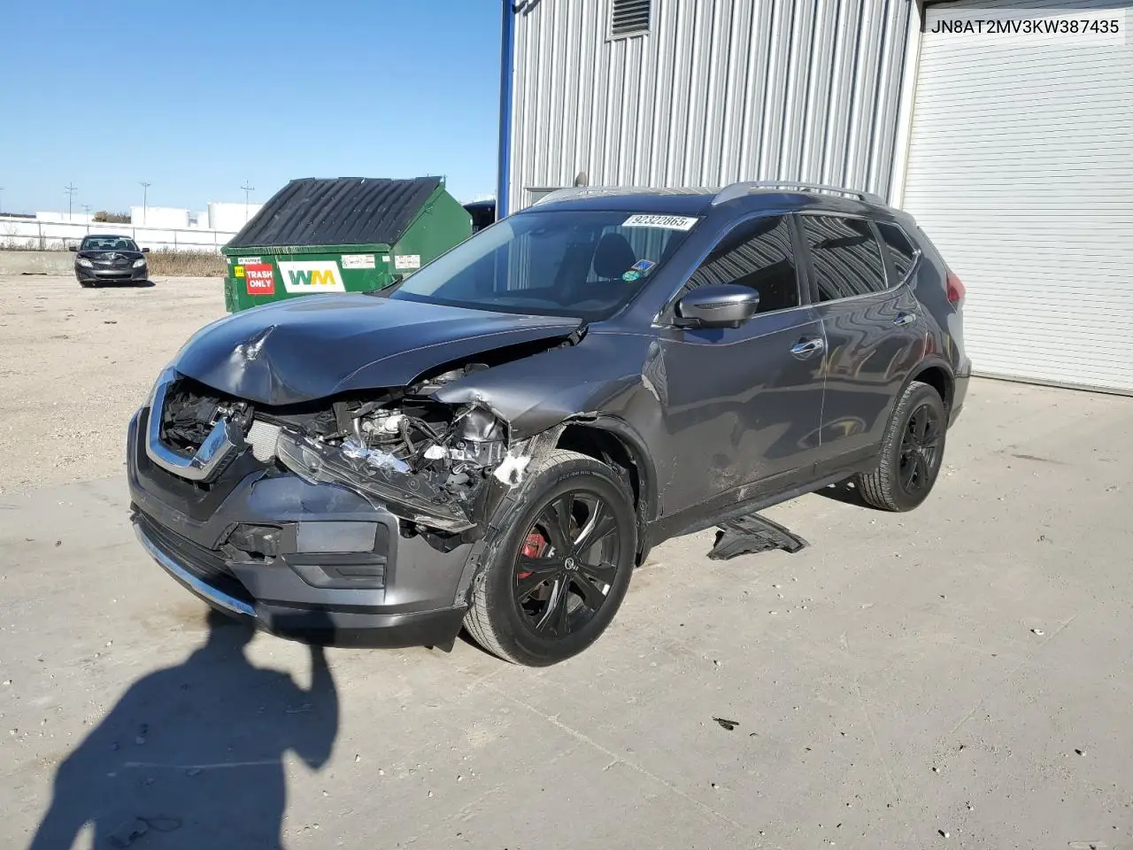 JN8AT2MV3KW387435 2019 Nissan Rogue S