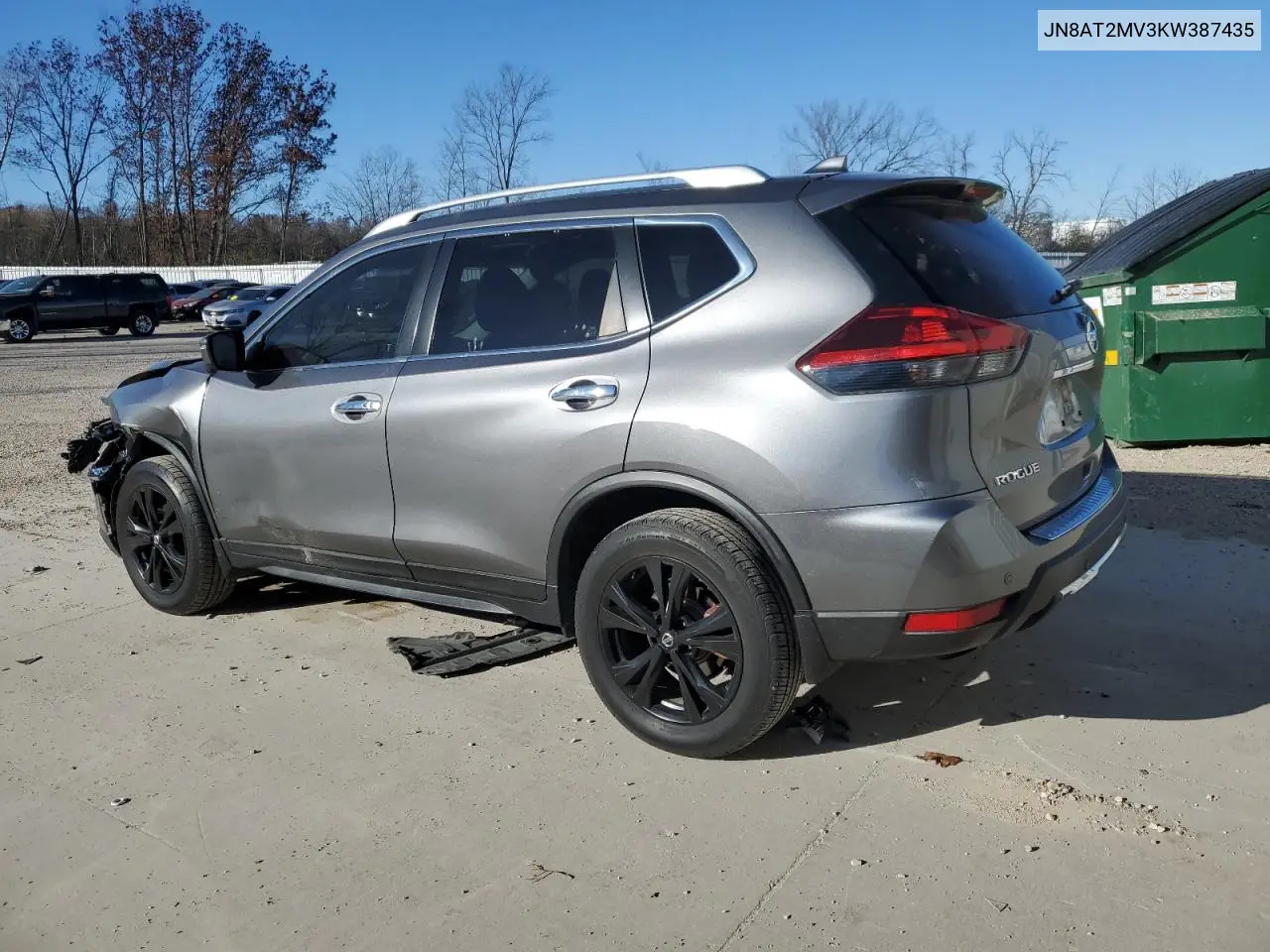 JN8AT2MV3KW387435 2019 Nissan Rogue S