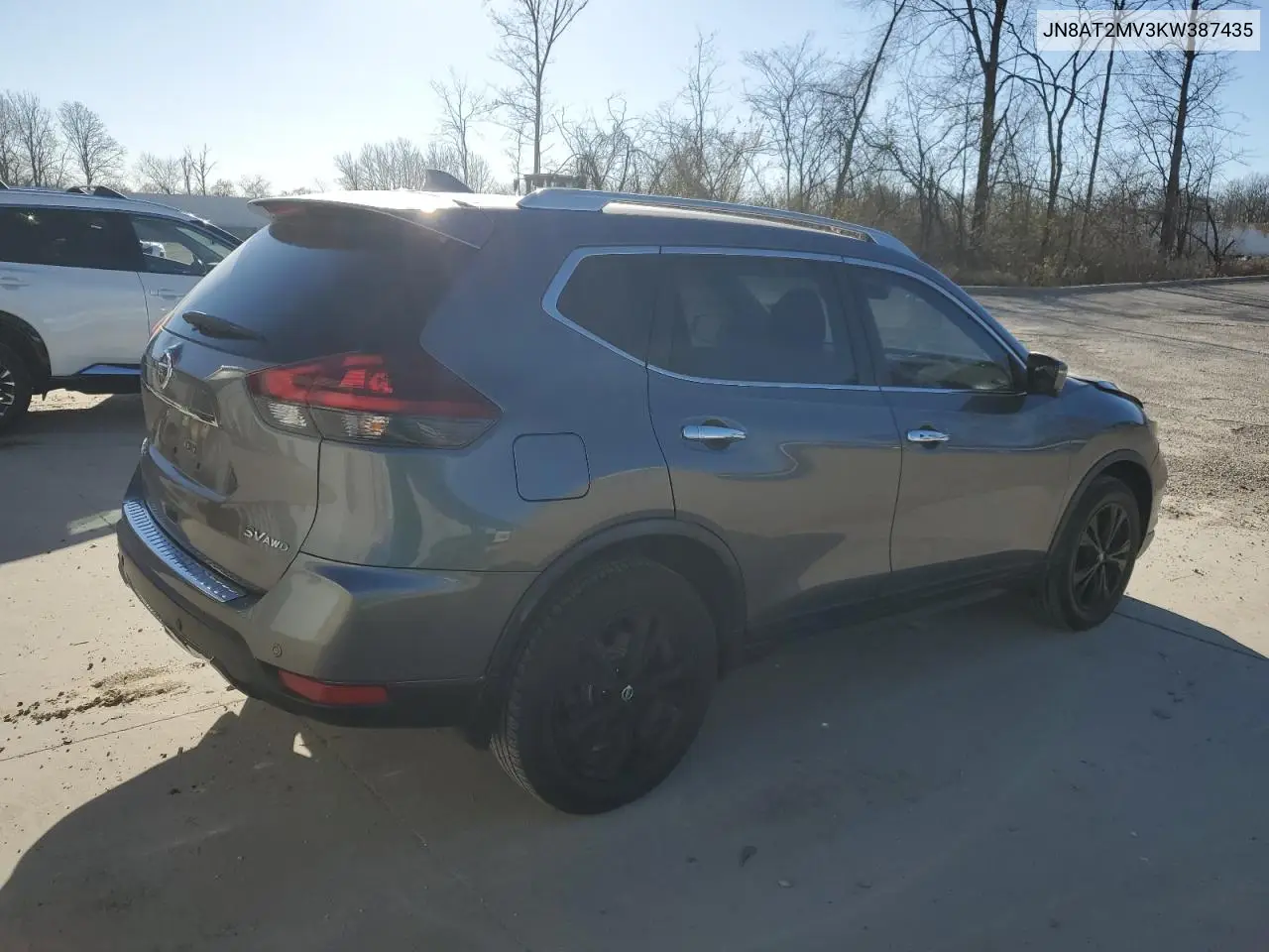 JN8AT2MV3KW387435 2019 Nissan Rogue S