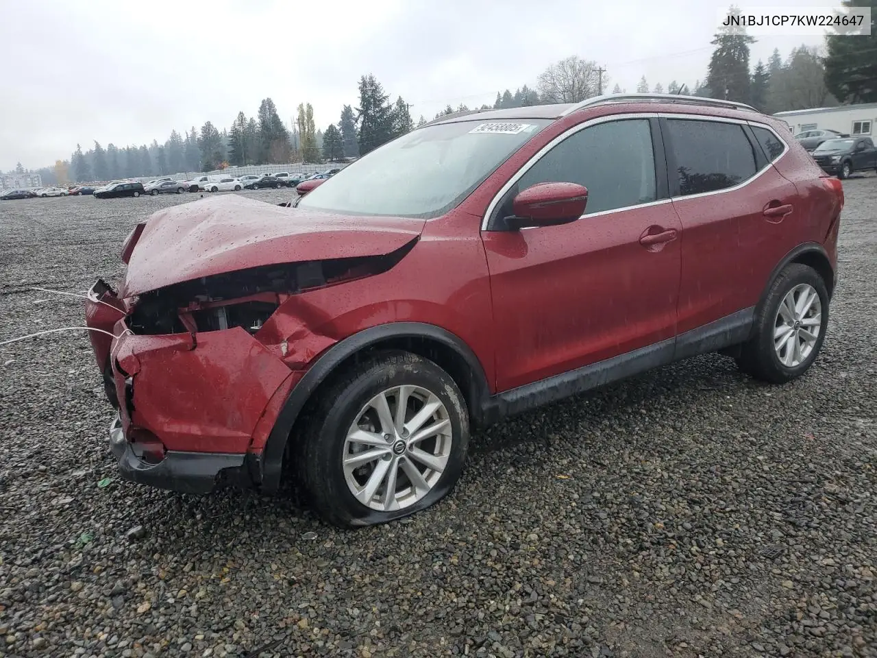 JN1BJ1CP7KW224647 2019 Nissan Rogue Sport S