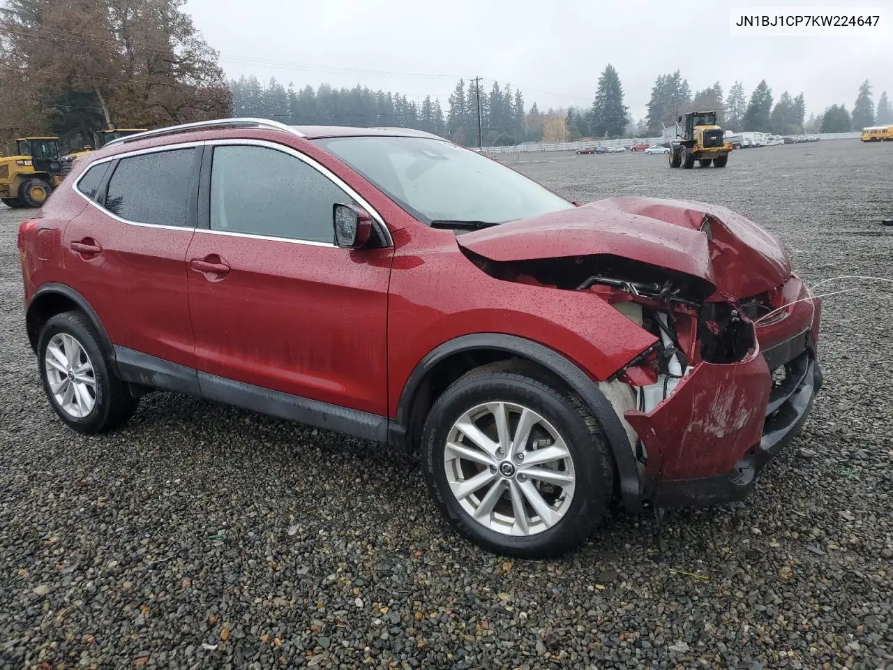 JN1BJ1CP7KW224647 2019 Nissan Rogue Sport S