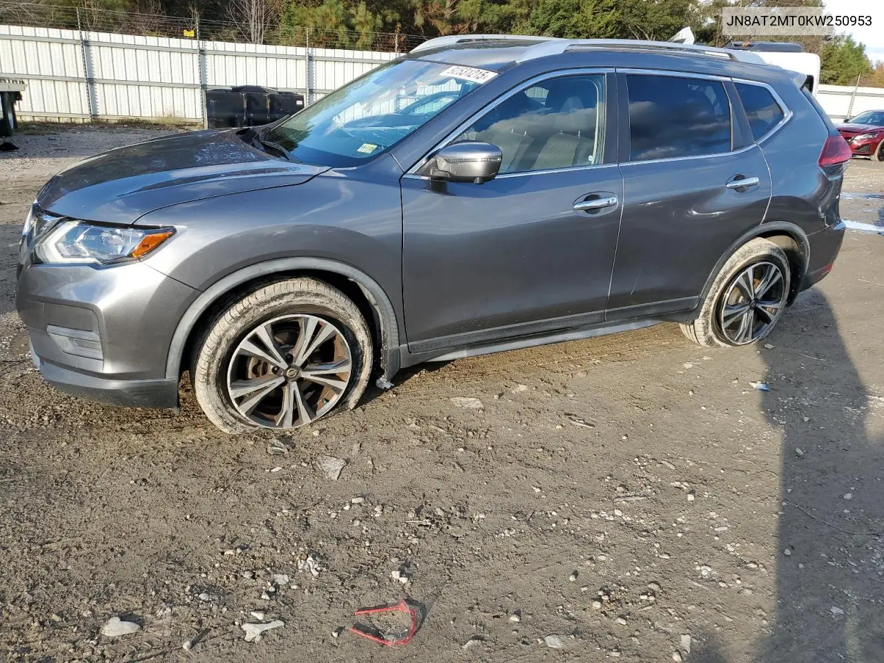 JN8AT2MT0KW250953 2019 Nissan Rogue S