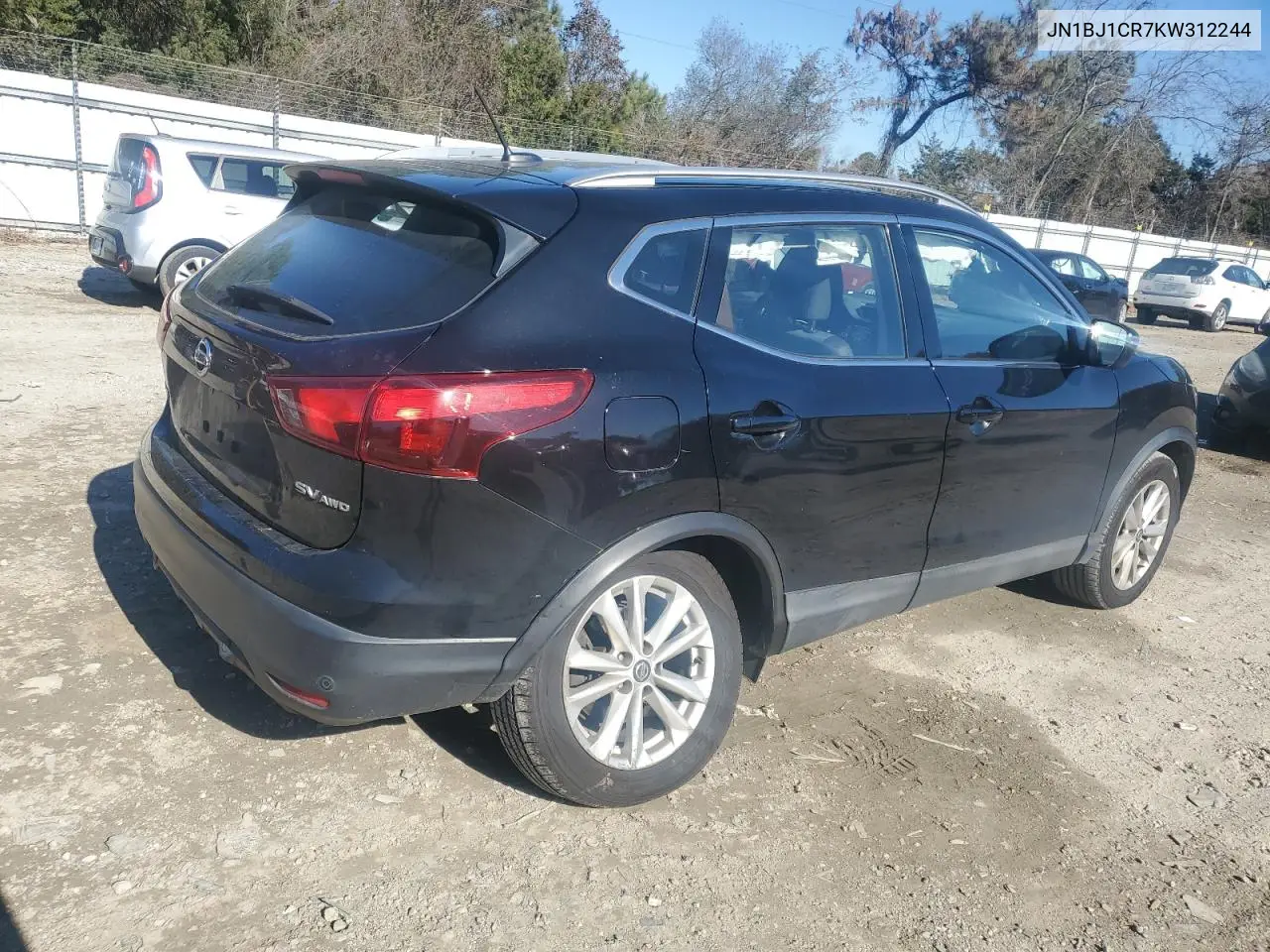 JN1BJ1CR7KW312244 2019 Nissan Rogue Sport S