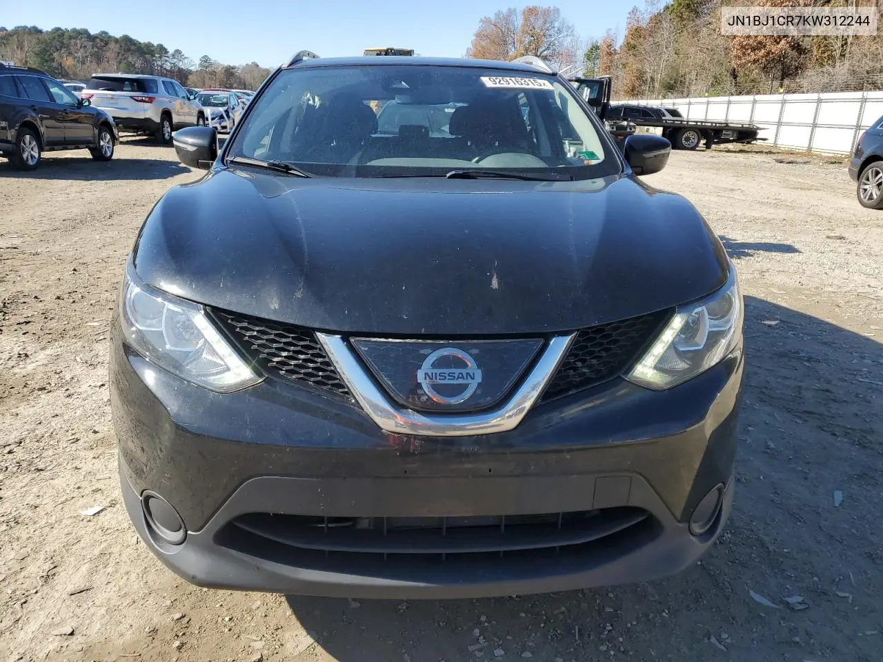 JN1BJ1CR7KW312244 2019 Nissan Rogue Sport S