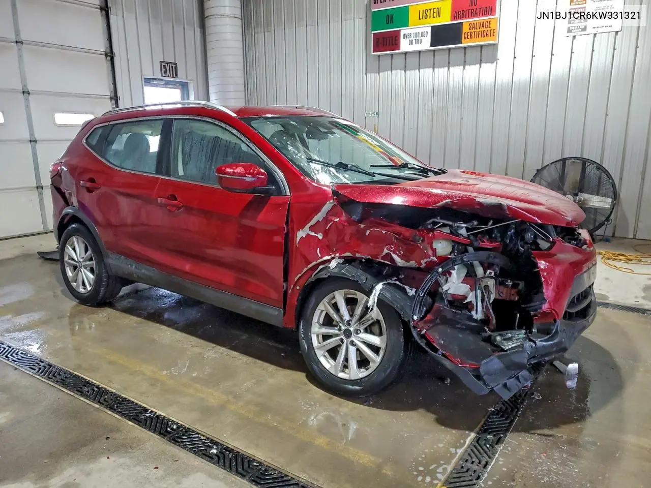 JN1BJ1CR6KW331321 2019 Nissan Rogue Sport S