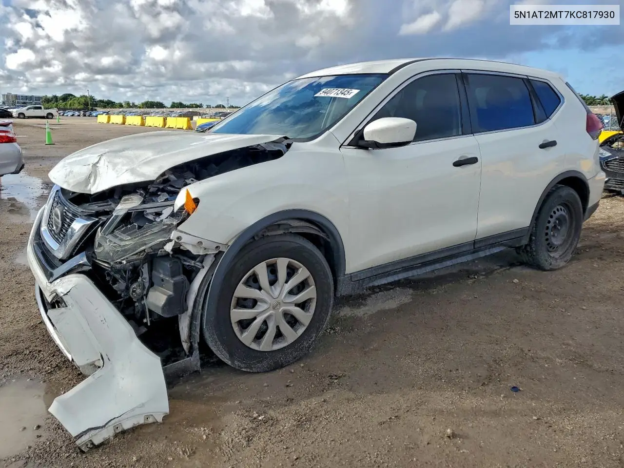 5N1AT2MT7KC817930 2019 Nissan Rogue S
