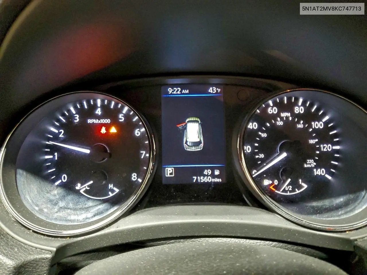5N1AT2MV8KC747713 2019 Nissan Rogue S