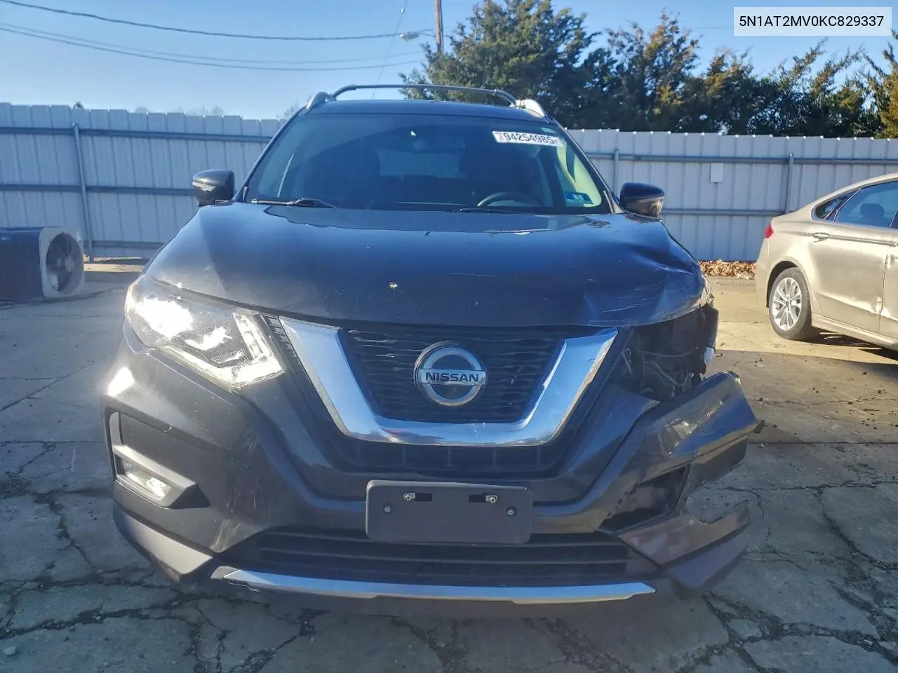 5N1AT2MV0KC829337 2019 Nissan Rogue S