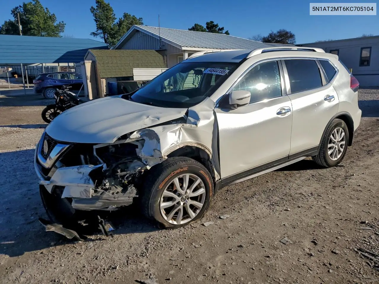 5N1AT2MT6KC705104 2019 Nissan Rogue S