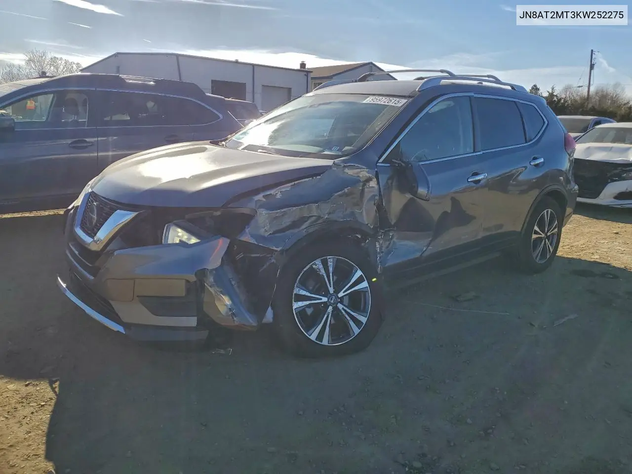 JN8AT2MT3KW252275 2019 Nissan Rogue S