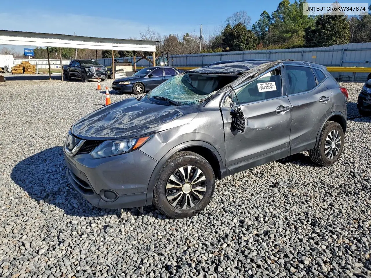 JN1BJ1CR6KW347874 2019 Nissan Rogue Sport S