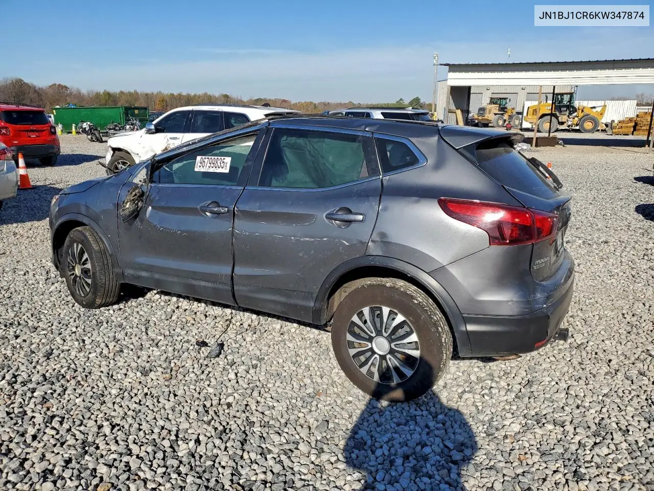 JN1BJ1CR6KW347874 2019 Nissan Rogue Sport S