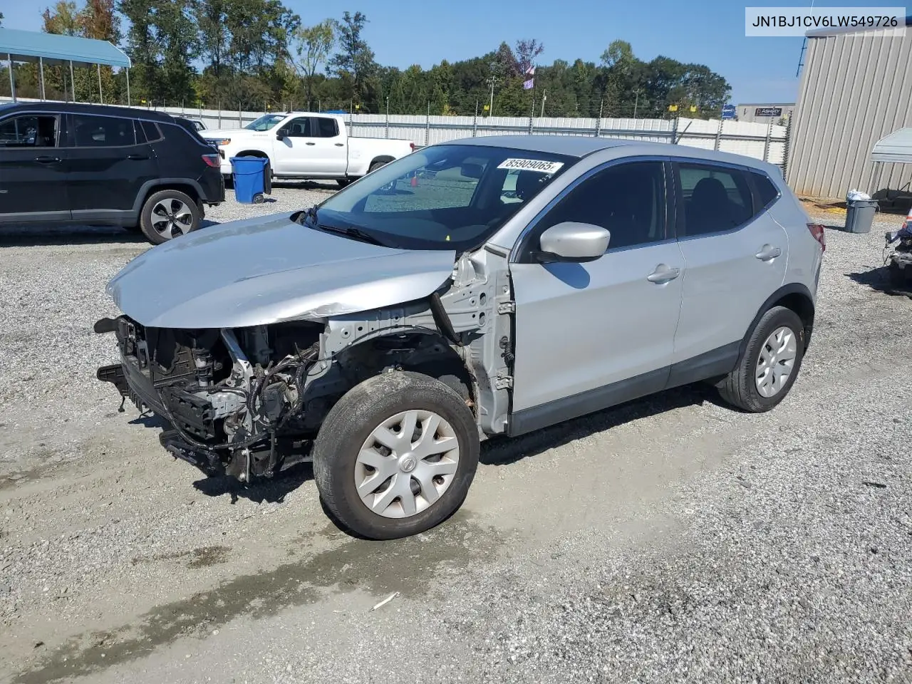 JN1BJ1CV6LW549726 2020 Nissan Rogue Sport S