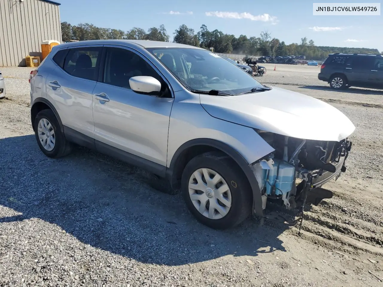 JN1BJ1CV6LW549726 2020 Nissan Rogue Sport S