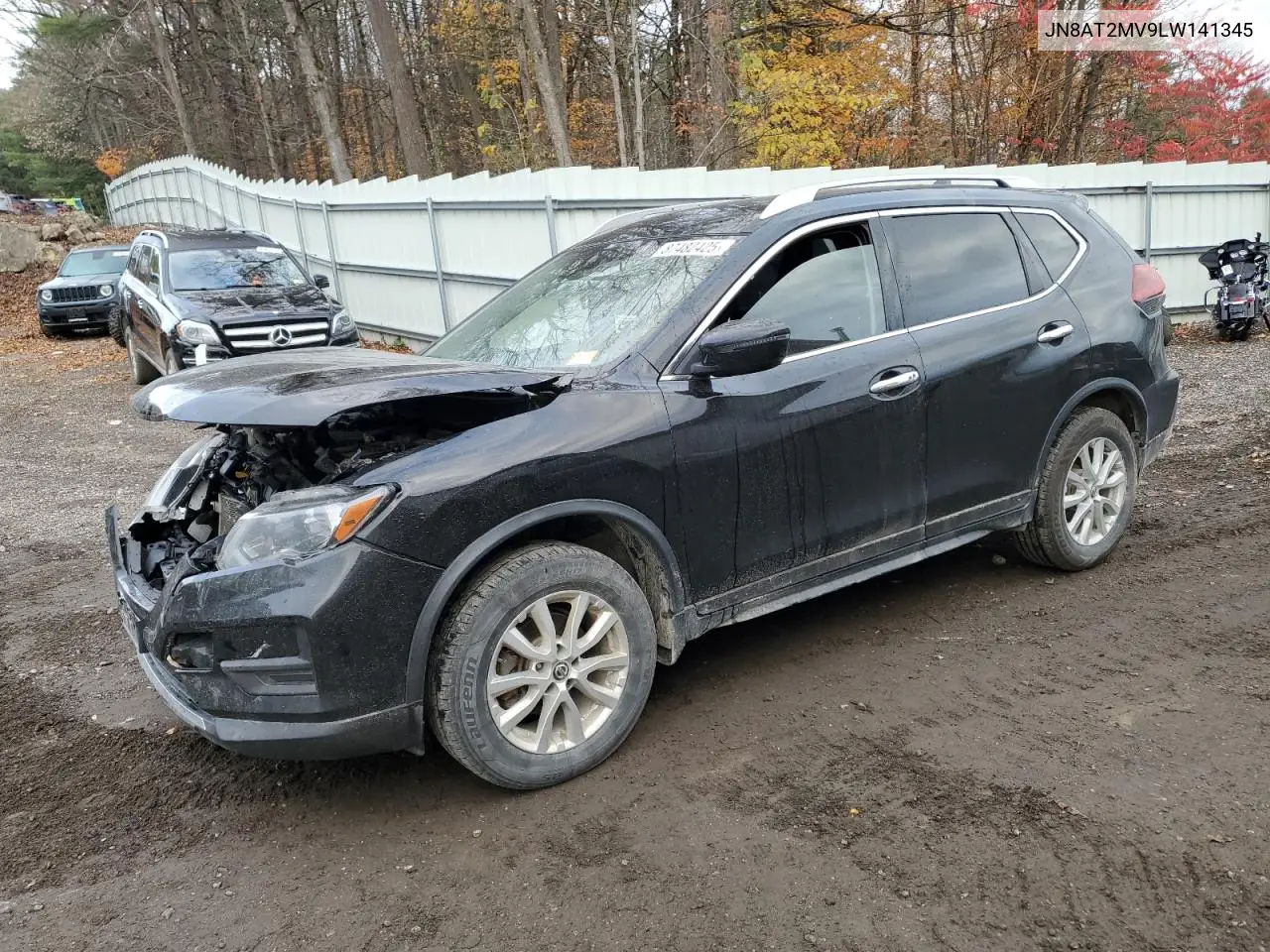 JN8AT2MV9LW141345 2020 Nissan Rogue S