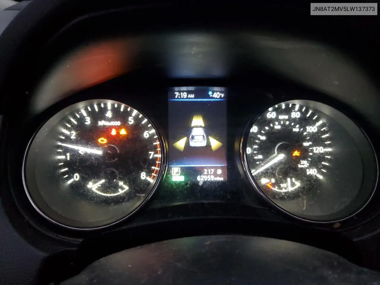 JN8AT2MV5LW137373 2020 Nissan Rogue S