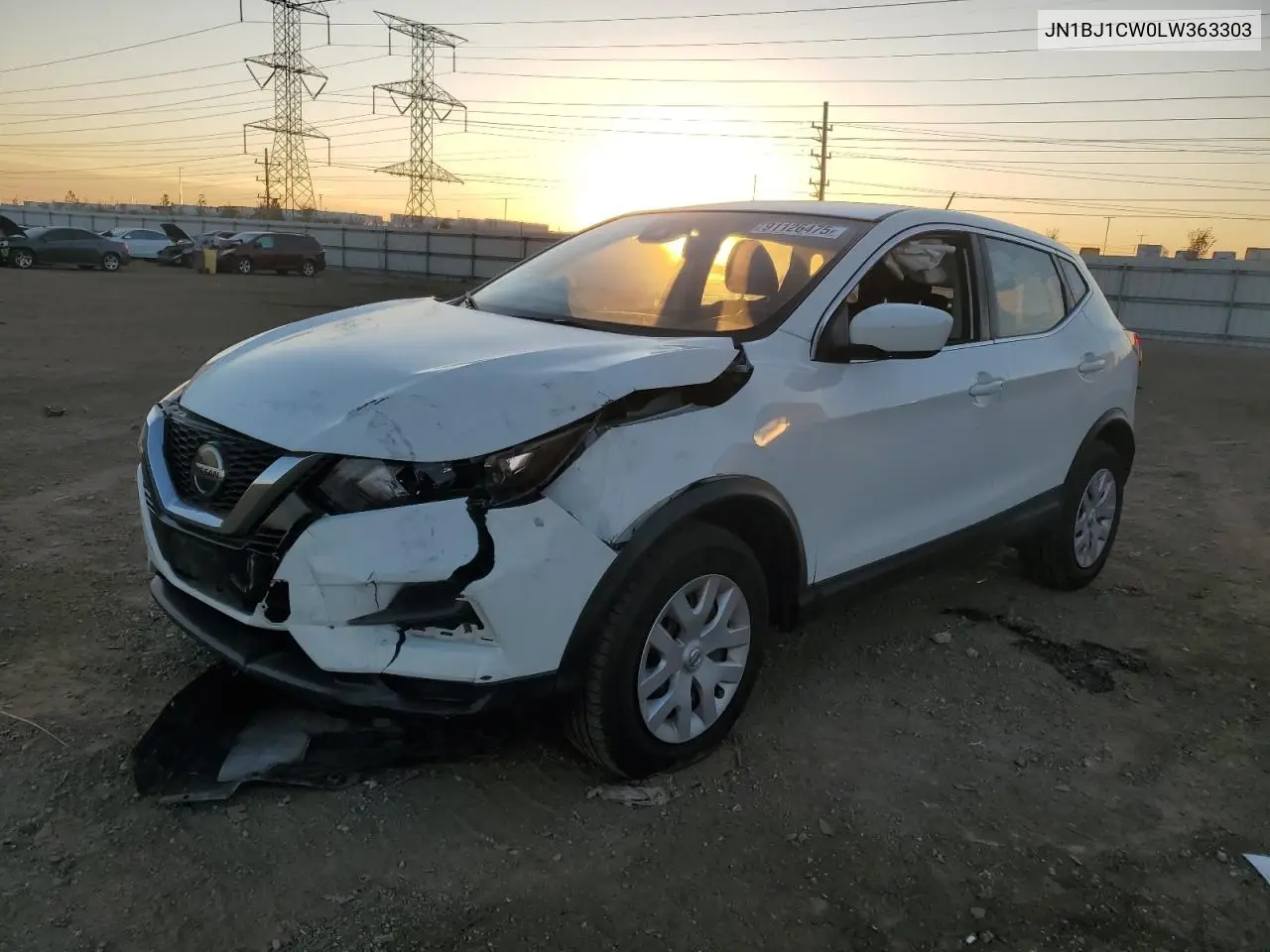 JN1BJ1CW0LW363303 2020 Nissan Rogue Sport S