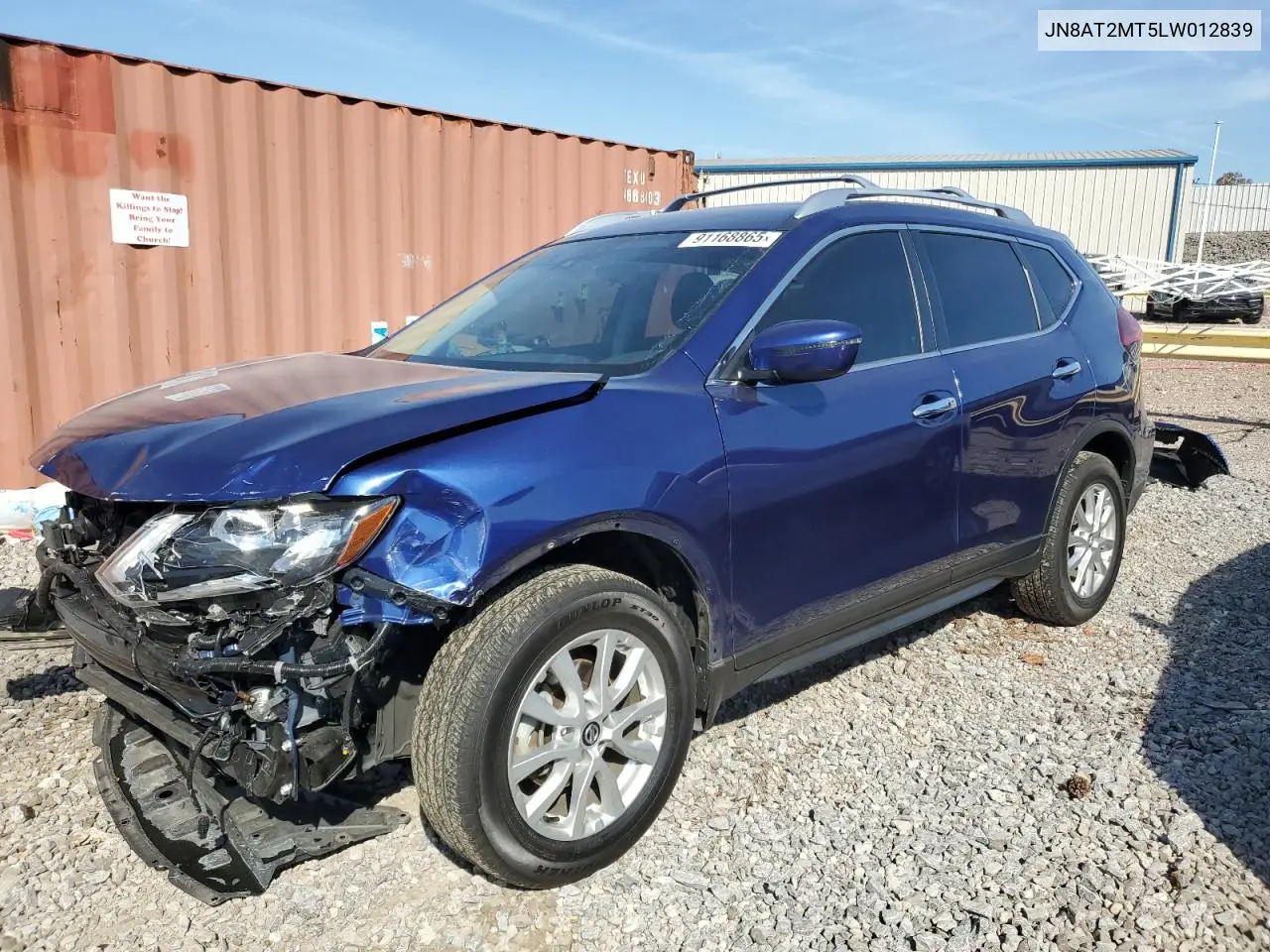 JN8AT2MT5LW012839 2020 Nissan Rogue S