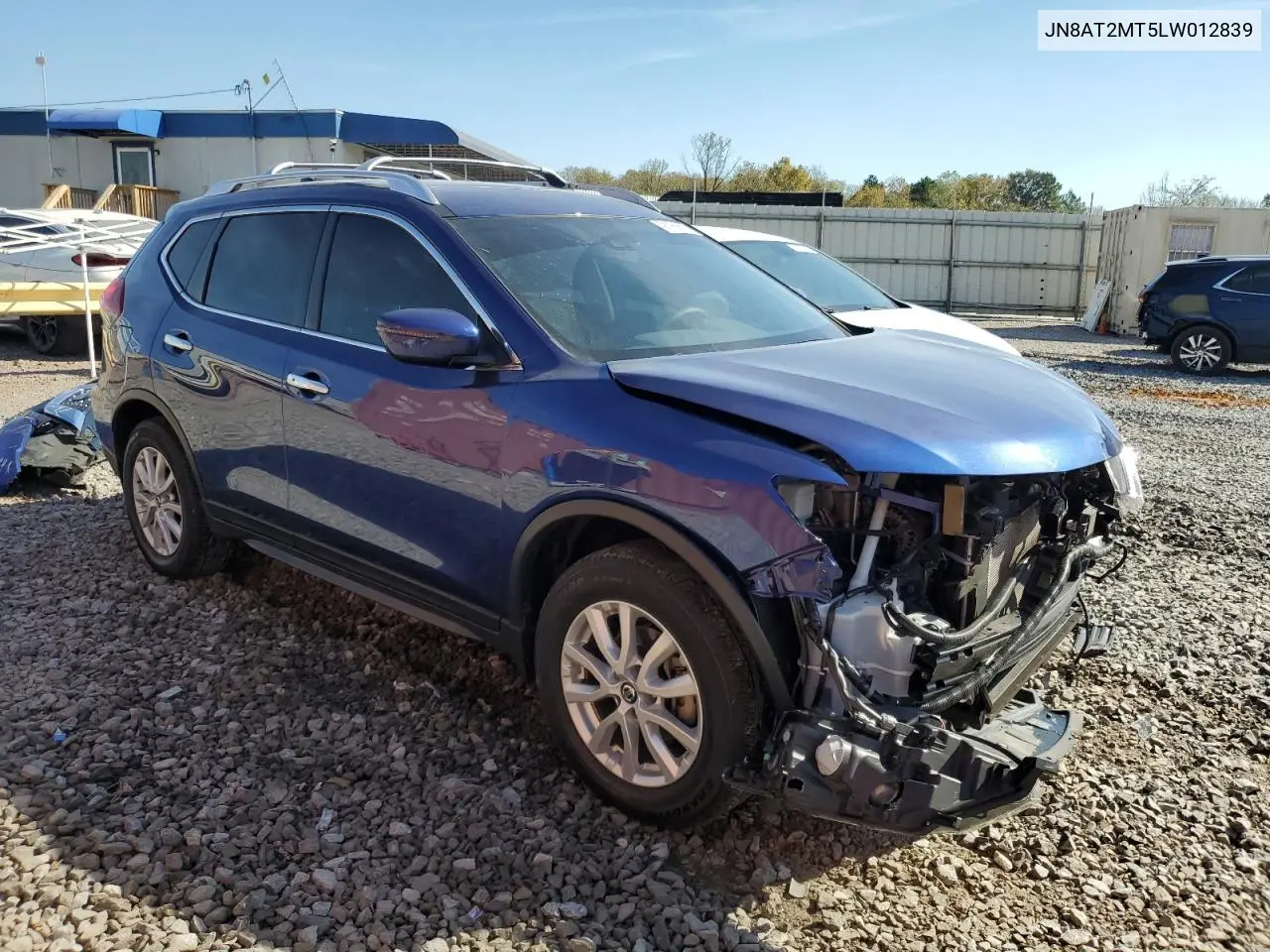 JN8AT2MT5LW012839 2020 Nissan Rogue S