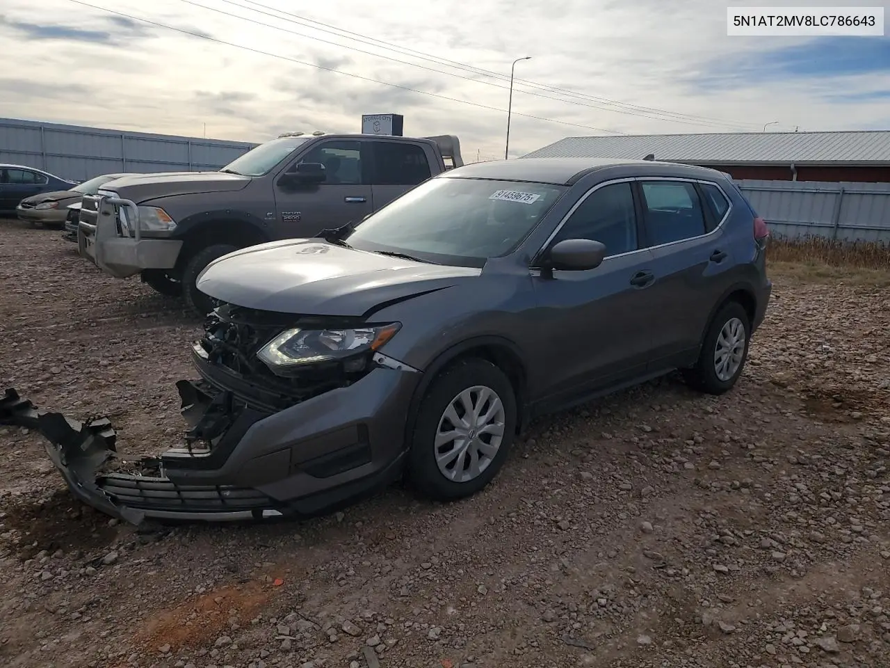 5N1AT2MV8LC786643 2020 Nissan Rogue S