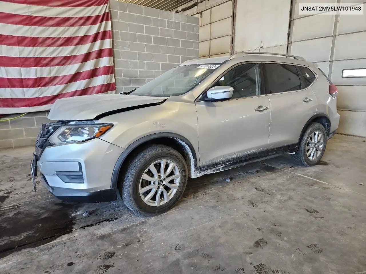 JN8AT2MV5LW101943 2020 Nissan Rogue S