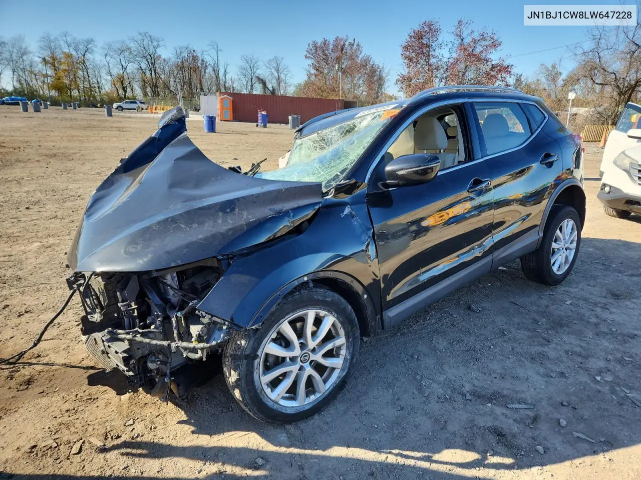 JN1BJ1CW8LW647228 2020 Nissan Rogue Sport S