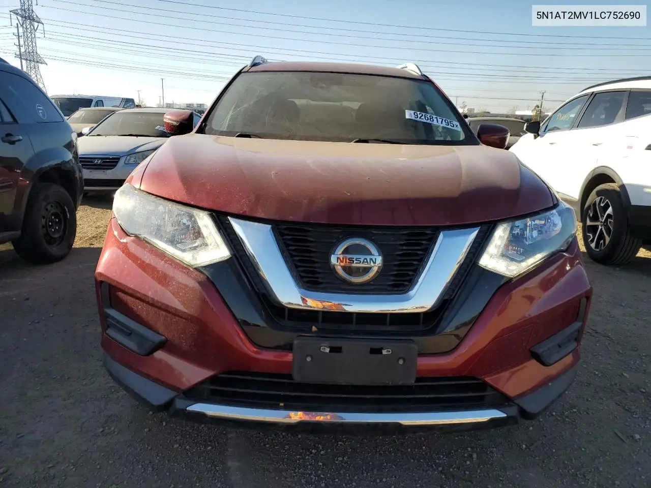 5N1AT2MV1LC752690 2020 Nissan Rogue S