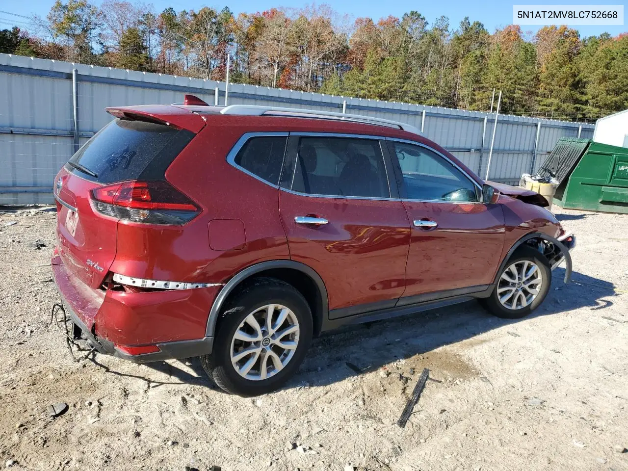 5N1AT2MV8LC752668 2020 Nissan Rogue S