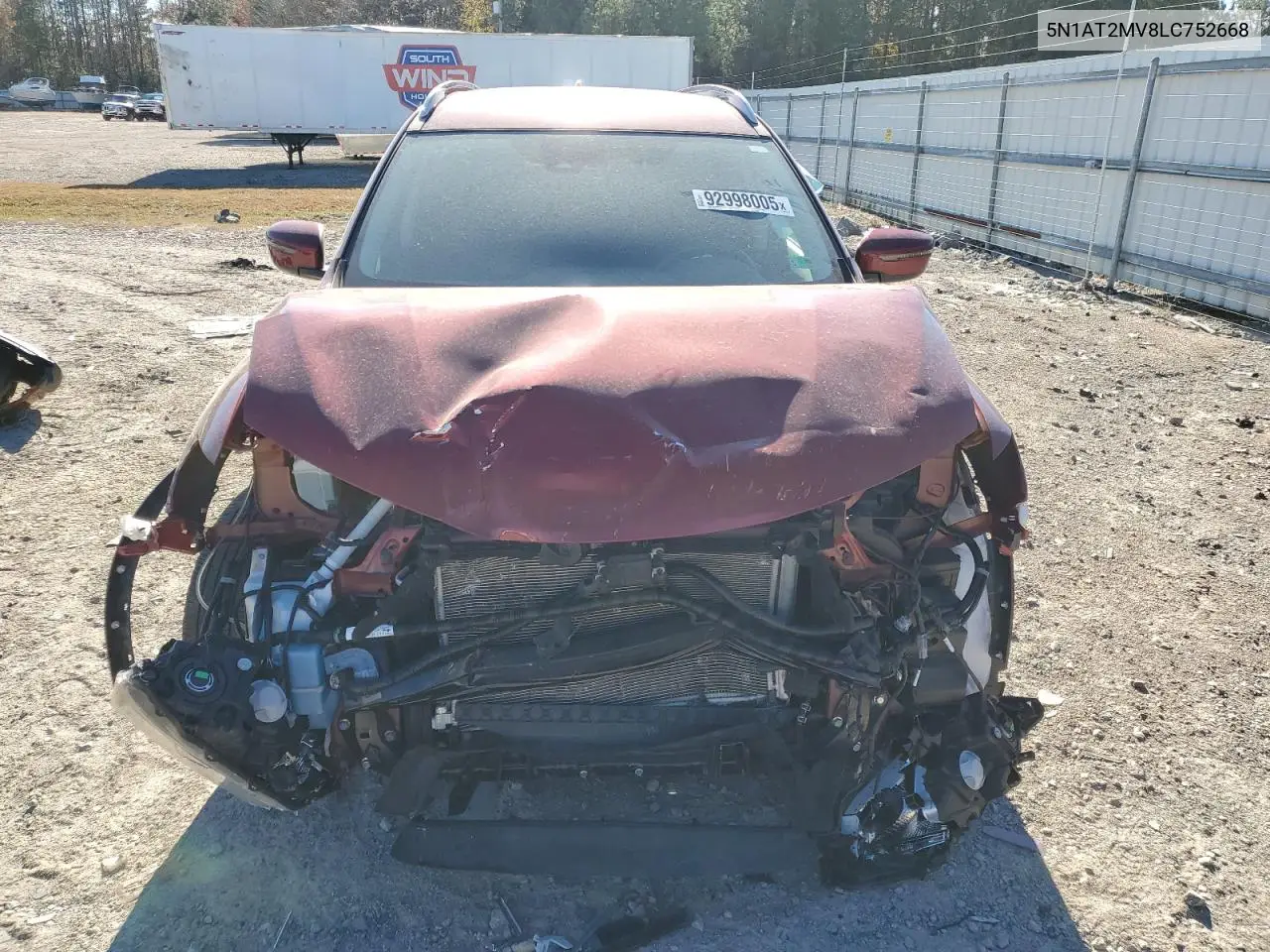 5N1AT2MV8LC752668 2020 Nissan Rogue S