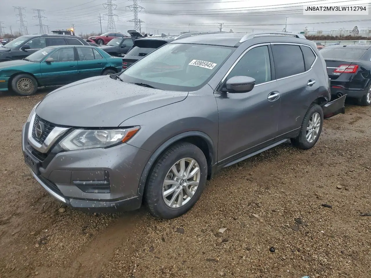 JN8AT2MV3LW112794 2020 Nissan Rogue S