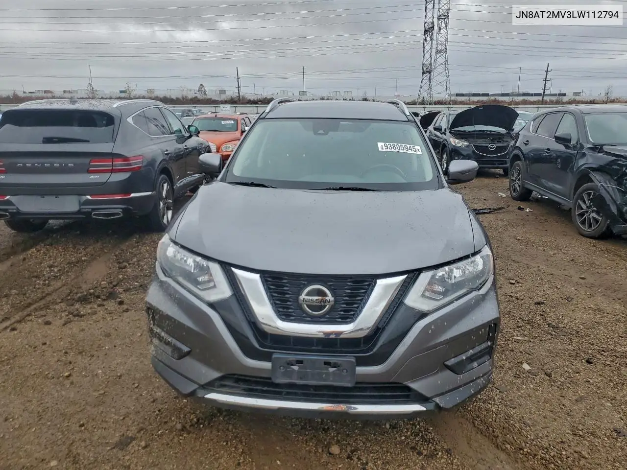 JN8AT2MV3LW112794 2020 Nissan Rogue S