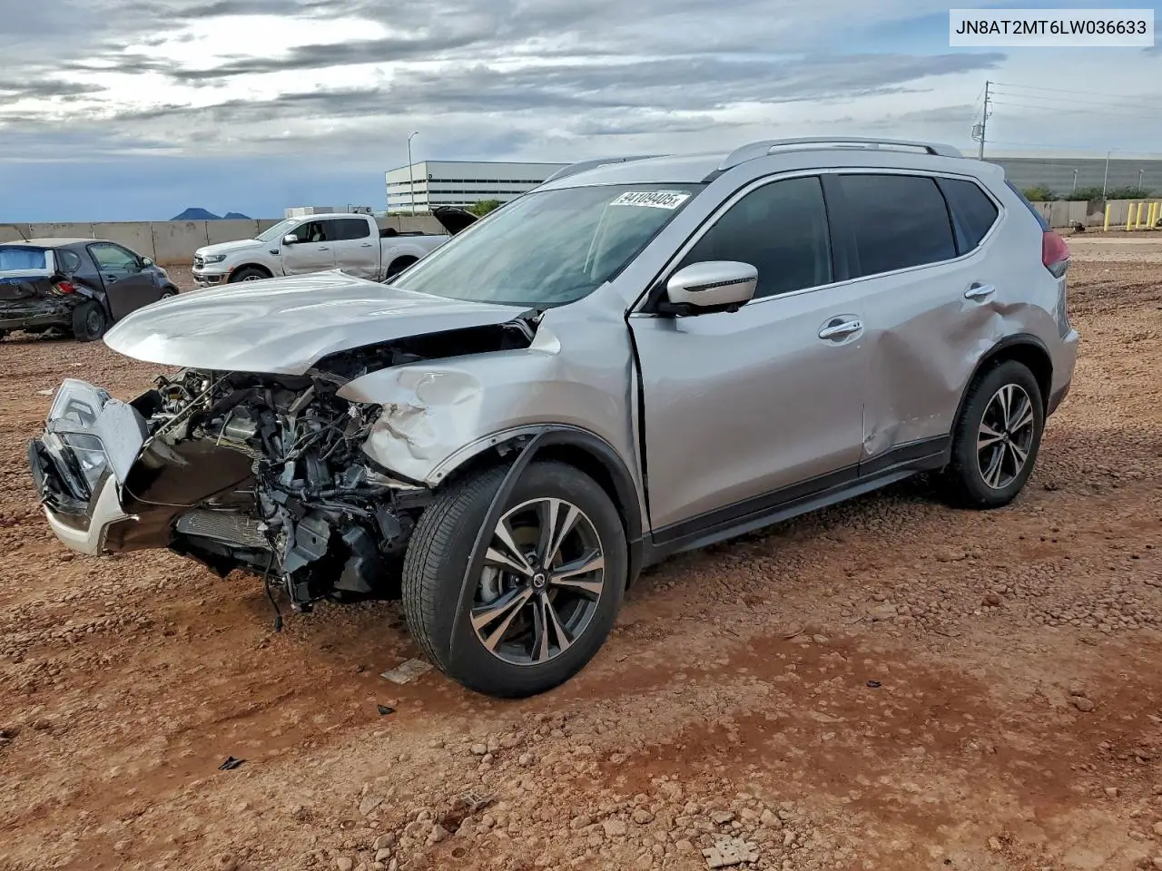 JN8AT2MT6LW036633 2020 Nissan Rogue S