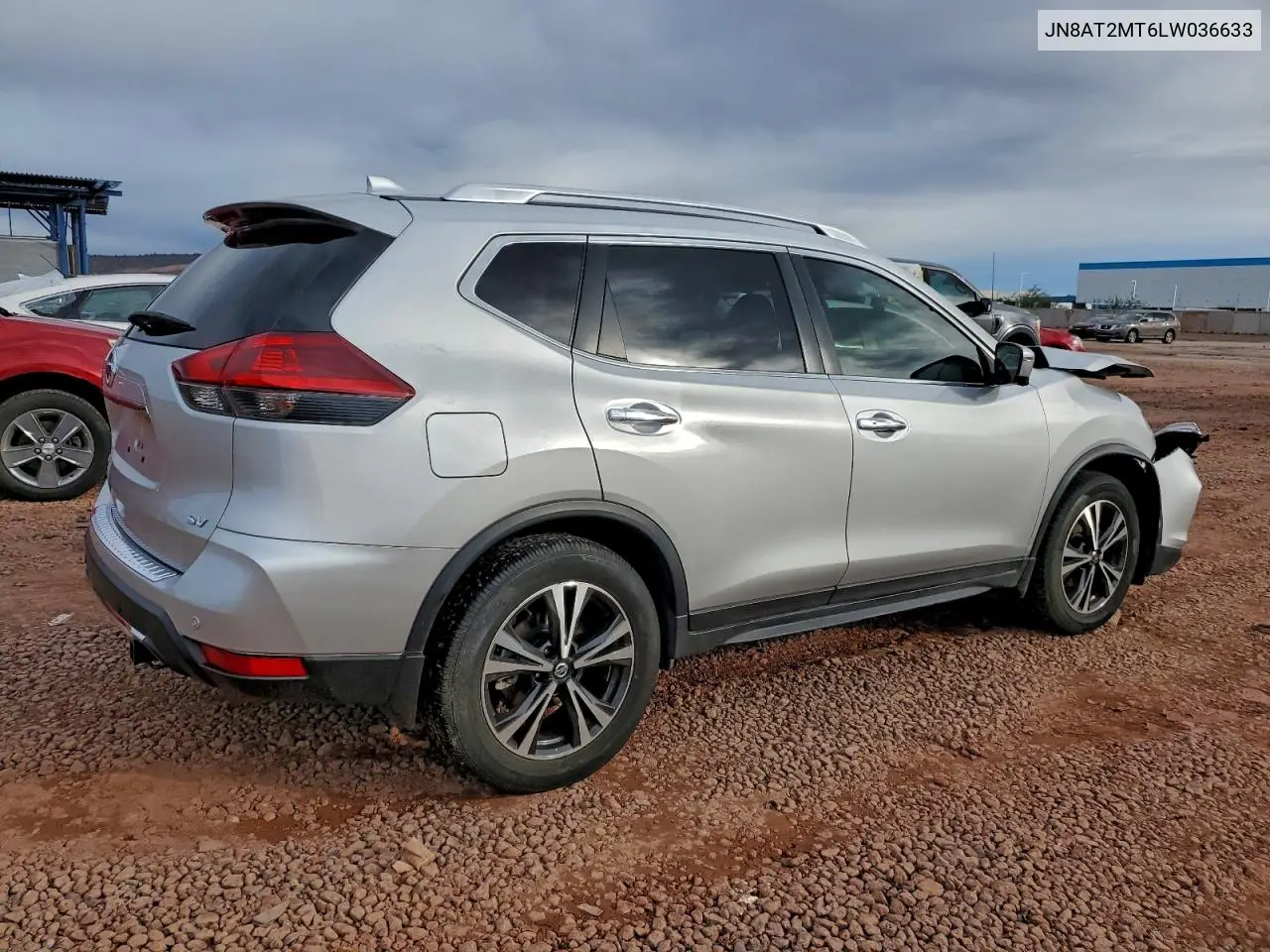 JN8AT2MT6LW036633 2020 Nissan Rogue S