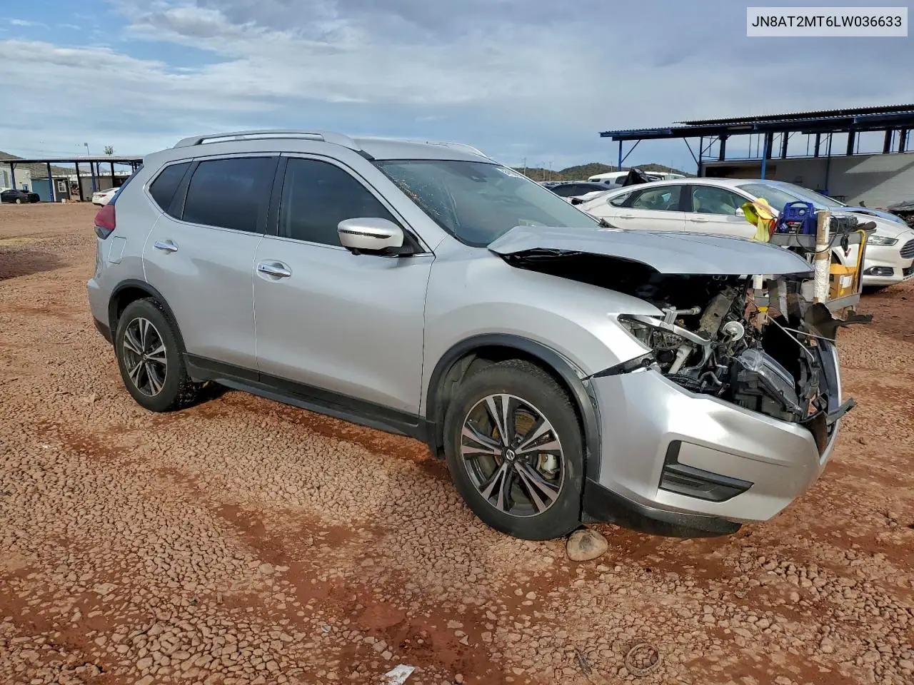 JN8AT2MT6LW036633 2020 Nissan Rogue S