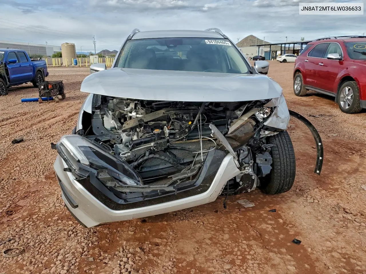 JN8AT2MT6LW036633 2020 Nissan Rogue S